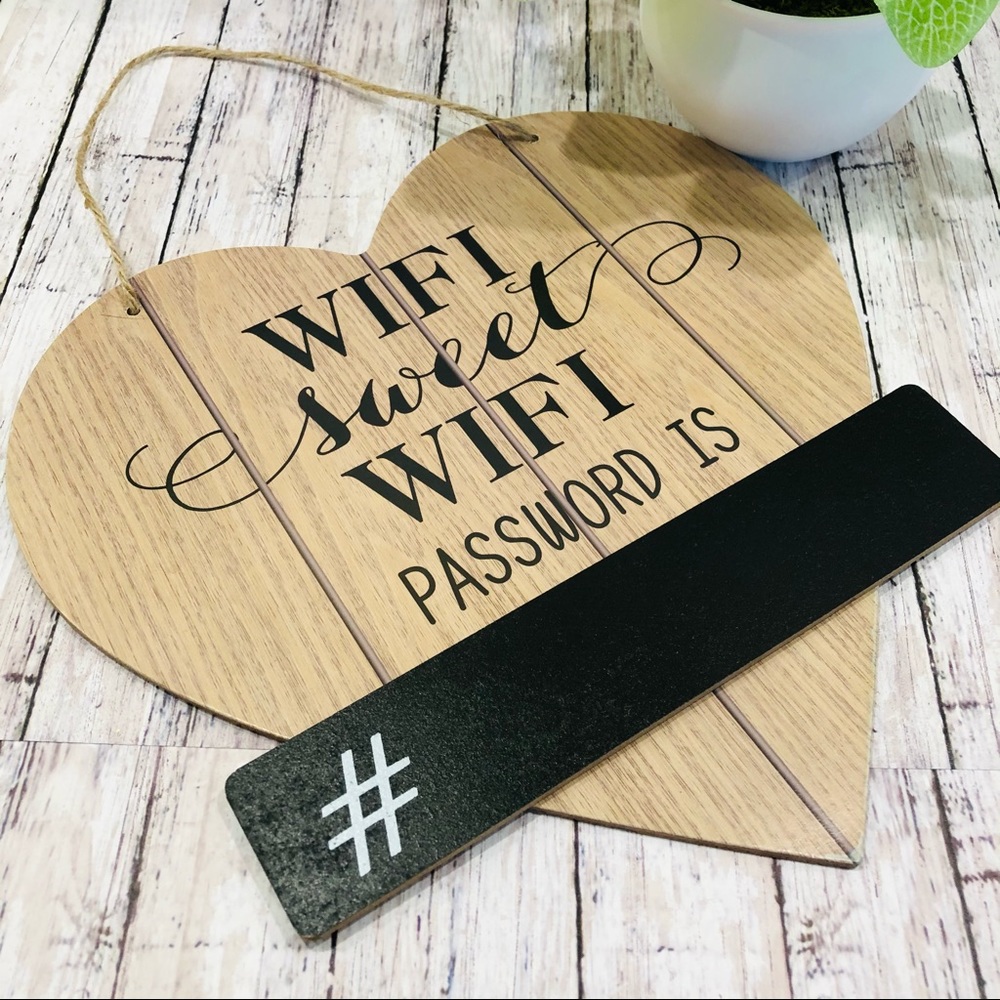 Rustic Wi-Fi Password Sign - Picture 2 of 4